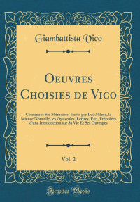 Giambattista Vico — Oeuvres choisies de Vico