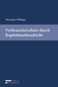 Alexander Wilfinger; — Wilfinger, Verbraucherschutz.indd