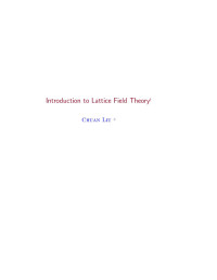 Liu Chuan — Lattice normative Field Theory