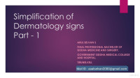 Arul Selvan — Simplification of Dermatology Signs, Part 1