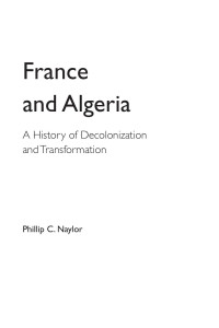 Philip C. Naylor — France and Algeria