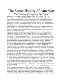 (ebook) The Secret History Of the USA — Icke David