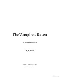 C. Gold. — The Vampires Raven