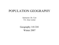 David Carr — Microsoft PowerPoint - GPOPGEOG_1.1.ppt