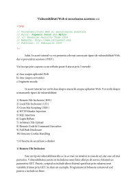 Poyo VL — Vulnerabilitati Web si securizarea acestora v1.0