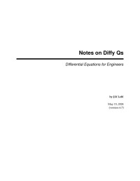 Jiri Lebl — Notes on Diffy Qs: Differential Equations for Engineers