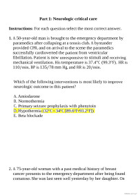 ICU — MCQ ICU