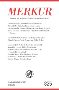 Christian Demand; — MERKUR Gegründet 1947 als Deutsche Zeitschrift für europäisches Denken - 2018-02