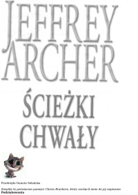 Sławomir Żebrowski — Archer Jeffrey - ĹšcieĹĽki chwaĹ‚y