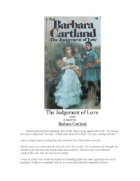 Barbara Cartland — The Judgement of Love