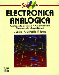 Cuesta, Padilla, Remiro — Electrónica Analógica Schaum, 1a. Edición