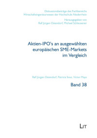 sebastian popiolek — Aktien-IPO's an ausgewhlten europischen SME-Markets im Vergleich