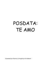 Ahern, Cecelia — Posdata: Te Amo