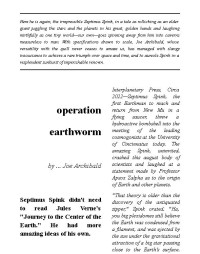 Joe Archibald [Archibald, Joe] — Operation Earthworm