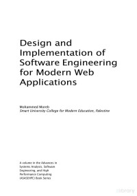 Mohammed Moreb — Design and Implementation of Software Engineering for Modern Web Applications