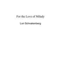 Lori Schnakenberg — For the Love of Milady