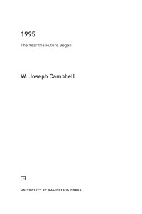 Campbell, W. Joseph — 1995 _ The Year the Future Began