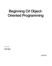 Dan Clark — Beginning C# Object Oriented Programming