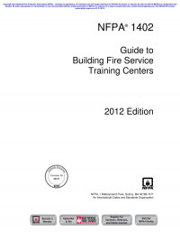 National Fire Protection Association — NFPA® 1402 Guide to Building Fire Service Training Centers