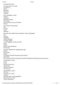 Unknown — Cardiology Mnemonics