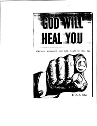 AA Allen — _God Will Heal You_