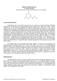 National Toxicology Program — 10th ROC: Propylthiouracil