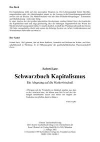 Robert Kurz — Schwarzbuch Kapitalismus