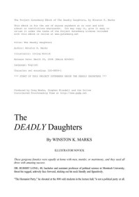 Winston K. Marks [Marks, Winston K.] — The Deadly Daughters