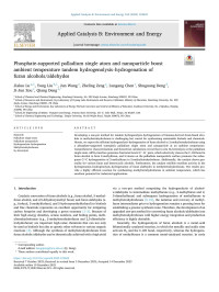 Jialuo Lu — Phosphate-supported palladium single atom and nanoparticle boost ambient temperature tandem hydrogenolysisâ&#x80;&#x93;hydrogenation of furan alcohols/aldehydes