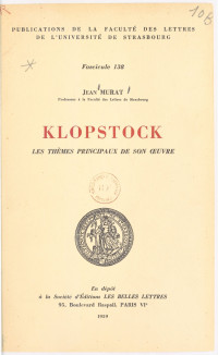 Jean Murat — Klopstock