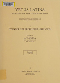 Unknown — Vetus Latina : die Reste der altlateinischen Bibel