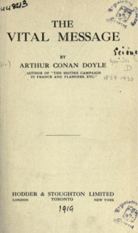 Doyle, Sir Arthur Conan — The Vital Message