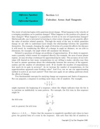 Sloughter — Difference Equations to Differential Equations (2000)