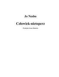 Jo Nesbø 01 — Człowiek nietoperz