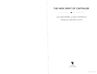 New Spirit Of Capitalism — New Spirit Of Capitalism