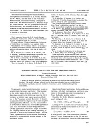 Leonard Susskind — Harmonic-Oscillator Analogy for the Veneziano Model