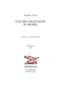 Norman Lewis — Una spia dilettante in arabia