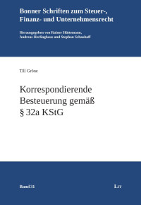 Till Gröne — Korrespondierende Besteuerung gemäß § 32a KStG