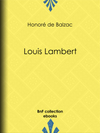 Honoré de Balzac — Louis Lambert