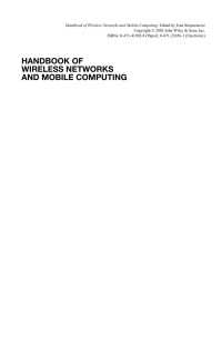 Ivan Stojmenovic — HANDBOOK OF WIRELESS NETWORKS AND MOBILE COMPUTING