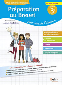 Collectif — Mon cahier de français 3e - Préparation au Brevet