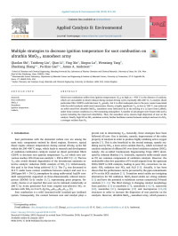 Qiaolan Shi & Taizheng Liu & Qian Li & Ying Xin & Xingxu Lu & Wenxiang Tang & Zhaoliang Zhang & Pu-Xian Gao & James A. Anderson — Multiple strategies to decrease ignition temperature for soot combustion on ultrathin MnO2-x nanosheet array