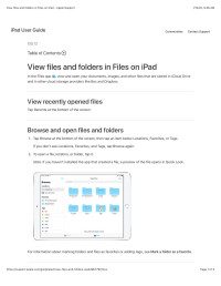 Unknown — View files and folders in Files on iPad - Apple Support
