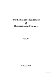 Shiyu zhao 赵世钰 — Mathematical Foundations of Reinforcement Learning