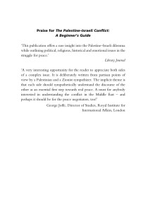 Cohn-Sherbok & El-Alami — The Palestine-Israeli Conflict; a Beginner's Guide (2001)