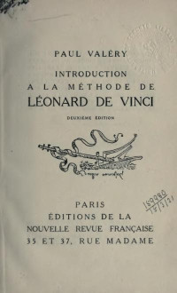 Paul Valéry — Introduction à la méthode de Léonard de Vinci