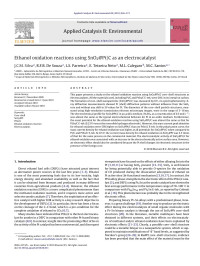 J.C.M. Silva — Ethanol oxidation reactions using SnO2@Pt/C as an electrocatalyst