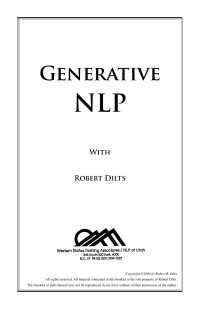 Dilts Robert — Generative NLP