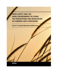 Nanseki T.,  Song M., (Ed.) (2013) — Food Safety and Agro-Environment in China: Perceptions and Behaviors of Farmers and Consumers - INTECH