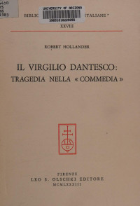 Robert Hollander — Il Virgilio Dantesco: Tragedia Nella "Commedia"